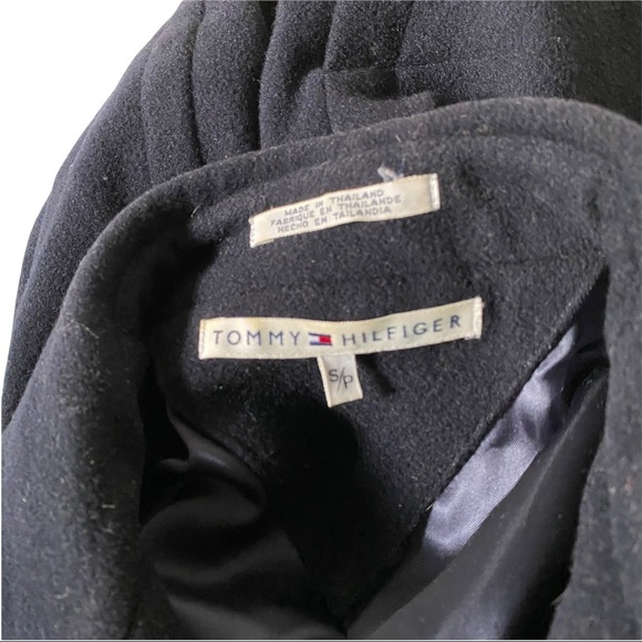 Tommy Hilfiger Navy Blue Wool (79%) Lined Wrap Blazer Jacket Men’s Size Small - Picture 10 of 13